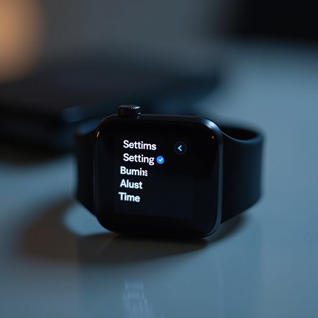 how to reset the time on a smart watch